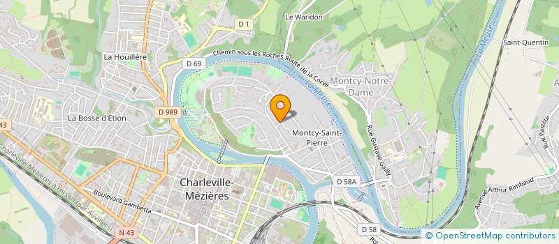 localisation de l'entreprise MONSIEUR GEOFFREY SIMONET à CHARLEVILLE-MEZIERES