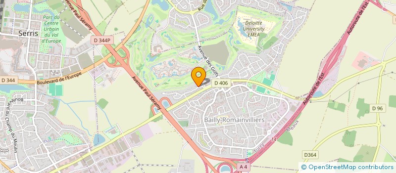 localisation de l'entreprise MONSIEUR GEOFFREY TEISSEDRE DALOU  BAILLY-ROMAINVILLIERS