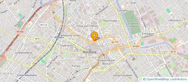 localisation de l'entreprise MONSIEUR GEOFFREY TONNELET à ROUBAIX