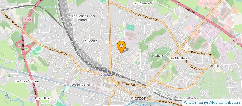 localisation de l'entreprise MONSIEUR GEOFFREY TOULERON  VIERZON