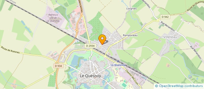 localisation de l'entreprise MONSIEUR GEOFFREY VAINQUEUR  LE QUESNOY