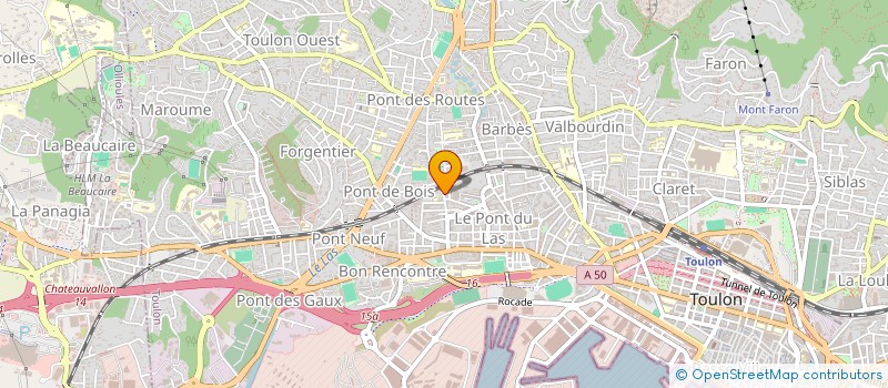 localisation de l'entreprise MONSIEUR GEOFFREY VASSEUR -ARNAUD  TOULON