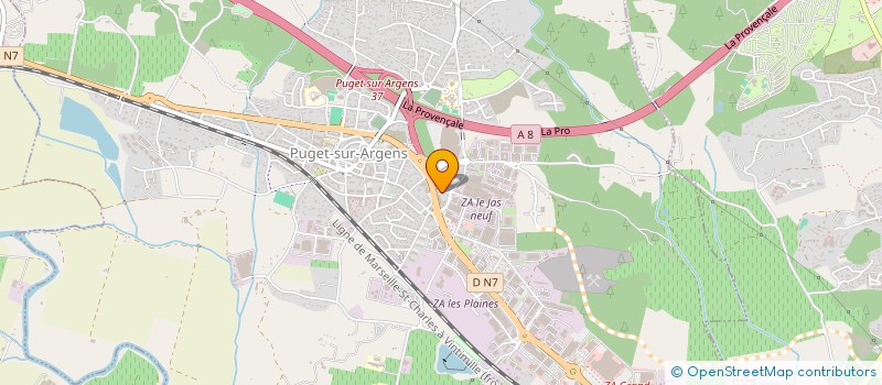 localisation de l'entreprise MONSIEUR GEOFFREY VISIONETTI à PUGET-SUR-ARGENS