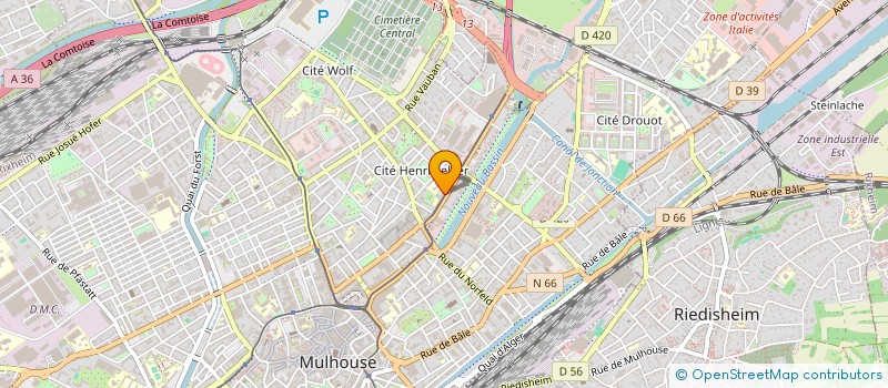 localisation de l'entreprise MONSIEUR GEOFFREY WELLER  MULHOUSE