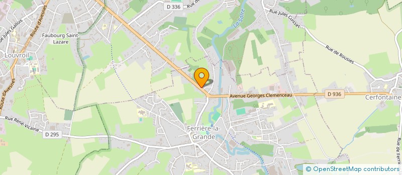 localisation de l'entreprise MONSIEUR GEOFFREY WILLIAME  FERRIERE-LA-GRANDE