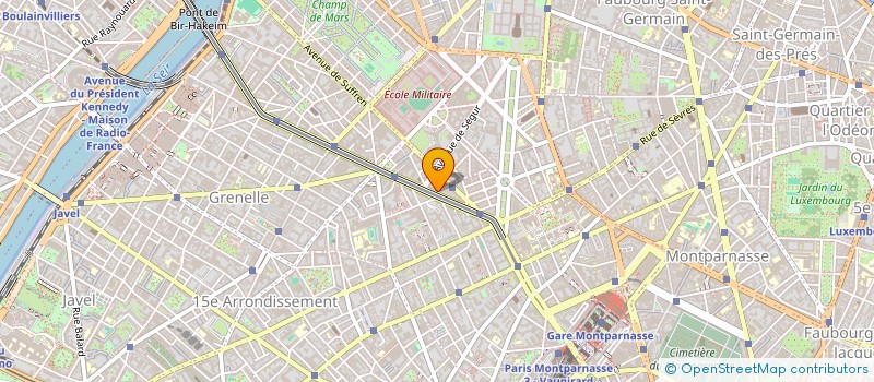 localisation de l'entreprise MONSIEUR GEOFFROI RIDEL DES VALLIERES  PARIS