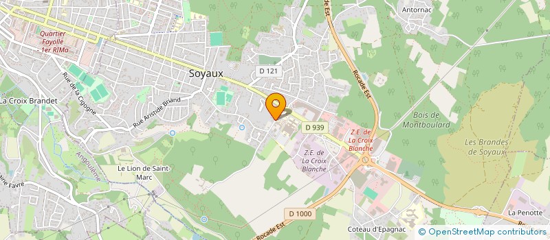 localisation de l'entreprise MONSIEUR GEOFFROY ATROUS à SOYAUX