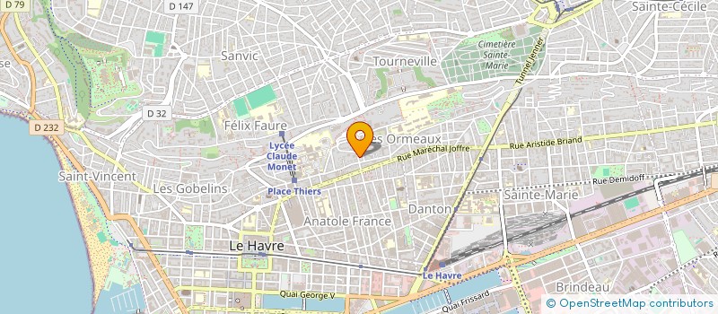 localisation de l'entreprise MONSIEUR GEOFFROY BANEL  LE HAVRE