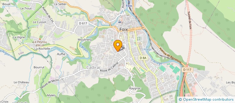 localisation de l'entreprise MONSIEUR GEOFFROY BANSILLON à FOIX