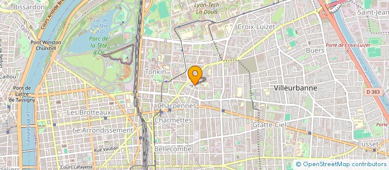 localisation de l'entreprise MONSIEUR GEOFFROY BARBIER LALOBE DE FELCOURT  VILLEURBANNE