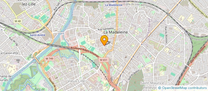 localisation de l'entreprise MONSIEUR GEOFFROY BOGAERT à LA MADELEINE