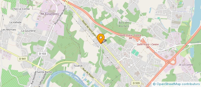 localisation de l'entreprise MONSIEUR GEOFFROY BONNENFANT à SAINT-YRIEIX-SUR-CHARENTE