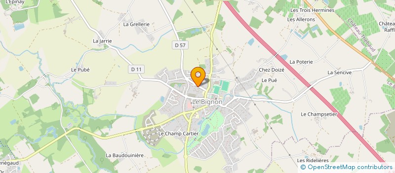 localisation de l'entreprise MONSIEUR GEOFFROY BRUSLE  LE BIGNON