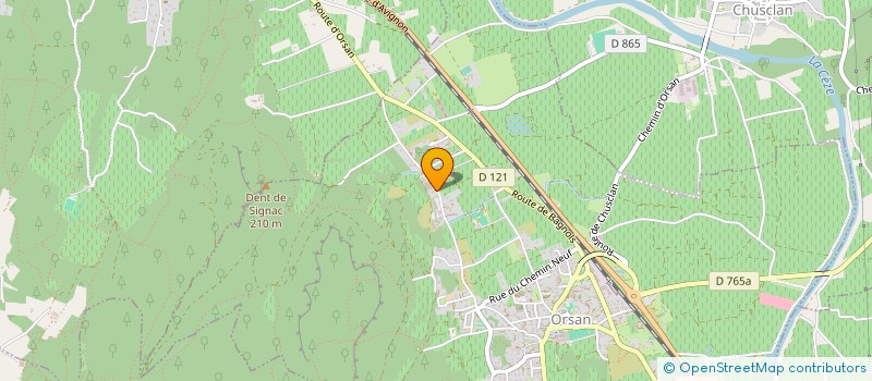 localisation de l'entreprise MONSIEUR GEOFFROY CHAIX  ORSAN