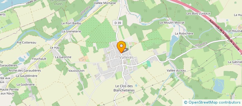 localisation de l'entreprise MONSIEUR GEOFFROY CHEVET  VALLERES