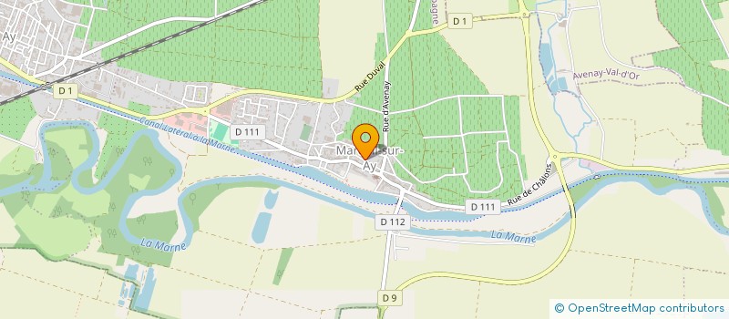 localisation de l'entreprise MONSIEUR GEOFFROY COLLARD  AY-CHAMPAGNE