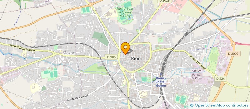 localisation de l'entreprise MONSIEUR GEOFFROY D'AURELLE DE MONTMORIN DE S  RIOM