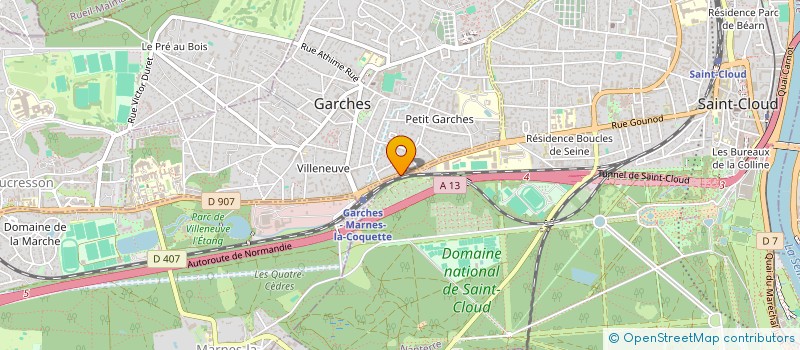 localisation de l'entreprise MONSIEUR GEOFFROY DE ROFFIGNAC à GARCHES