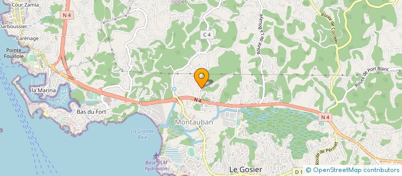 localisation de l'entreprise MONSIEUR GEOFFROY DESIREE  LE GOSIER