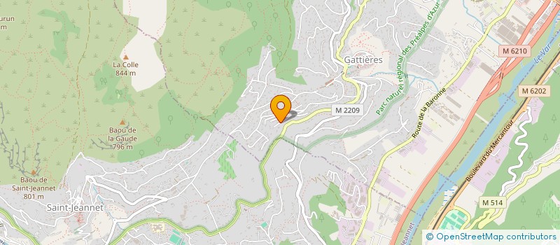 localisation de l'entreprise MONSIEUR GEOFFROY FLORANE  GATTIERES