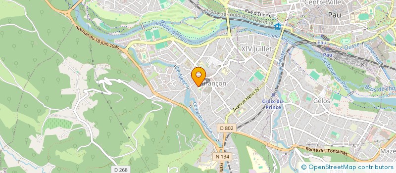 localisation de l'entreprise MONSIEUR GEOFFROY GARCIA  JURANCON