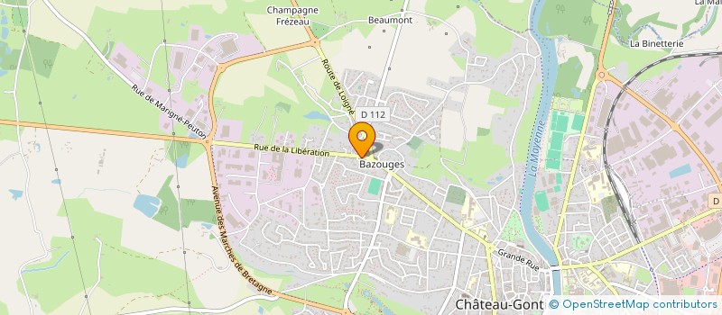 localisation de l'entreprise MONSIEUR GEOFFROY GOUIN DAMBRIERES  CHATEAU-GONTIER-SUR-MAYENNE