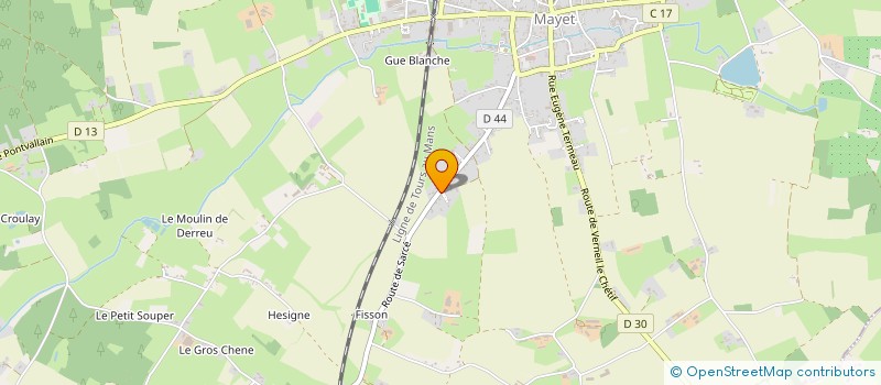 localisation de l'entreprise MONSIEUR GEOFFROY GOUPIL DE BOUILLE  SARCE