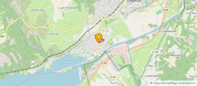 localisation de l'entreprise MONSIEUR GEOFFROY GREER  EMBRUN