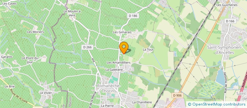 localisation de l'entreprise MONSIEUR GEOFFROY GUERIN à ROMANECHE-THORINS