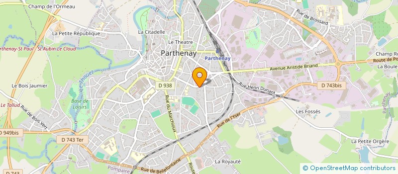 localisation de l'entreprise MONSIEUR GEOFFROY GUILLAUME  PARTHENAY