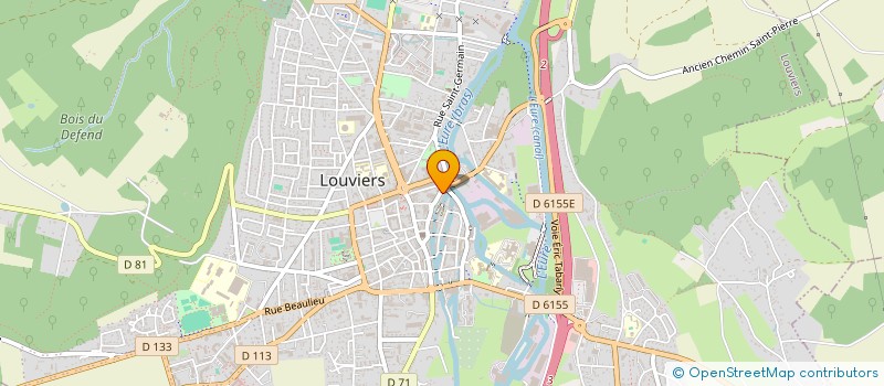 localisation de l'entreprise MONSIEUR GEOFFROY GUY  LOUVIERS