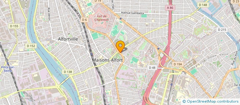 localisation de l'entreprise MONSIEUR GEOFFROY-JUNIOR GANKOUE-DZON  MAISONS-ALFORT