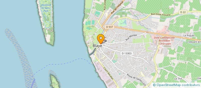 localisation de l'entreprise MONSIEUR GEOFFROY LACAZE à BLAYE