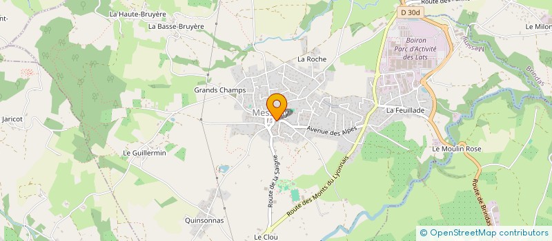 localisation de l'entreprise MONSIEUR GEOFFROY LACHANA à MESSIMY