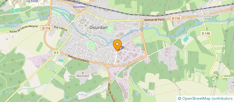 localisation de l'entreprise MONSIEUR GEOFFROY LEBRETON à DOURDAN