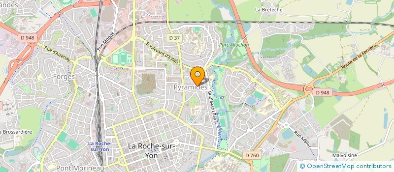 localisation de l'entreprise MONSIEUR GEOFFROY LECUYER à LA ROCHE-SUR-YON