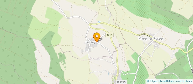 localisation de l'entreprise MONSIEUR GEOFFROY MARCILLET  FUSSEY