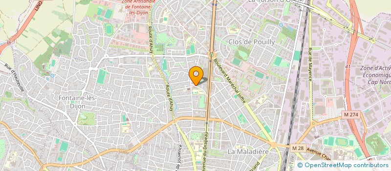 localisation de l'entreprise MONSIEUR GEOFFROY MENGUY à DIJON