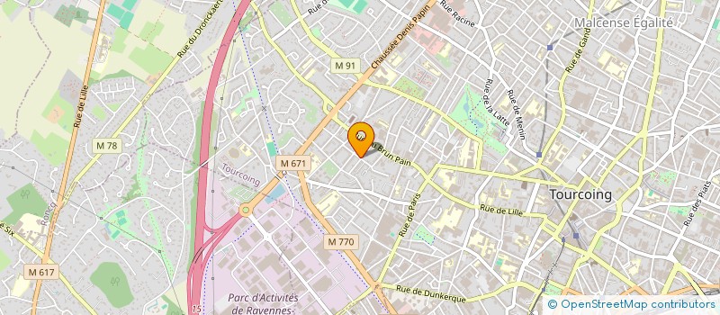 localisation de l'entreprise MONSIEUR GEOFFROY PAPELIER  TOURCOING