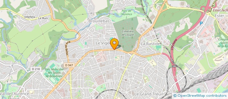 localisation de l'entreprise MONSIEUR GEOFFROY PARADOUX  LIMOGES