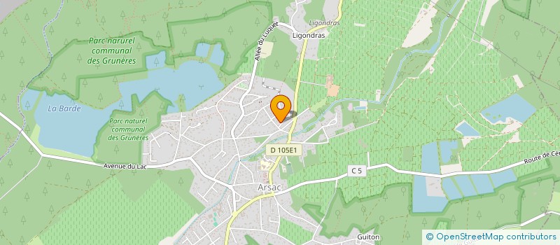 localisation de l'entreprise MONSIEUR GEOFFROY PEREZ  ARSAC