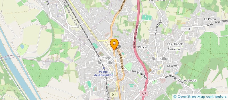localisation de l'entreprise MONSIEUR GEOFFROY PETRIS à LE PEAGE-DE-ROUSSILLON