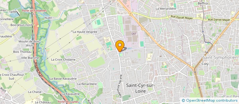 localisation de l'entreprise MONSIEUR GEOFFROY PICHON  SAINT-CYR-SUR-LOIRE