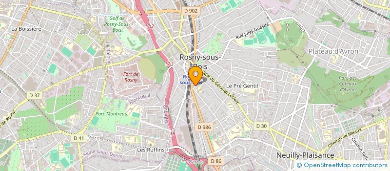 localisation de l'entreprise MONSIEUR GEOFFROY PINAUD à ROSNY-SOUS-BOIS