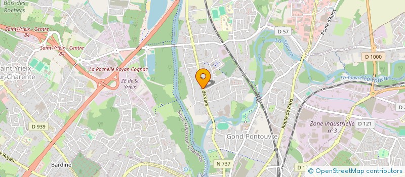 localisation de l'entreprise MONSIEUR GEOFFROY ROBIN  GOND-PONTOUVRE