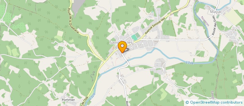 localisation de l'entreprise MONSIEUR GEOFFROY SAGUET  SAVIGNAC-LES-EGLISES