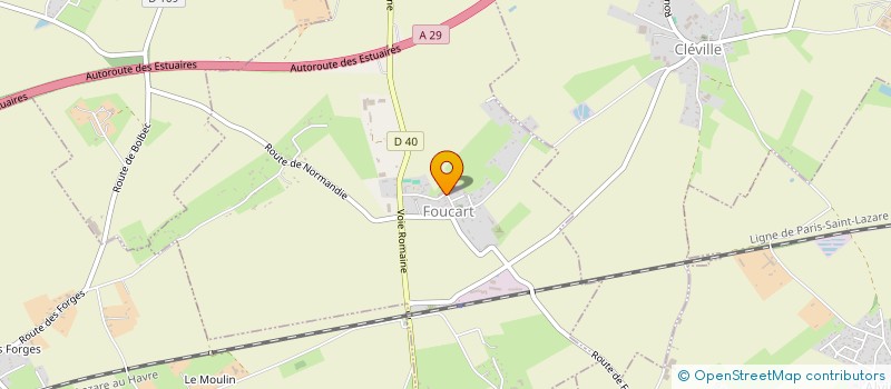 localisation de l'entreprise MONSIEUR GEOFFROY SERVAIN  FOUCART