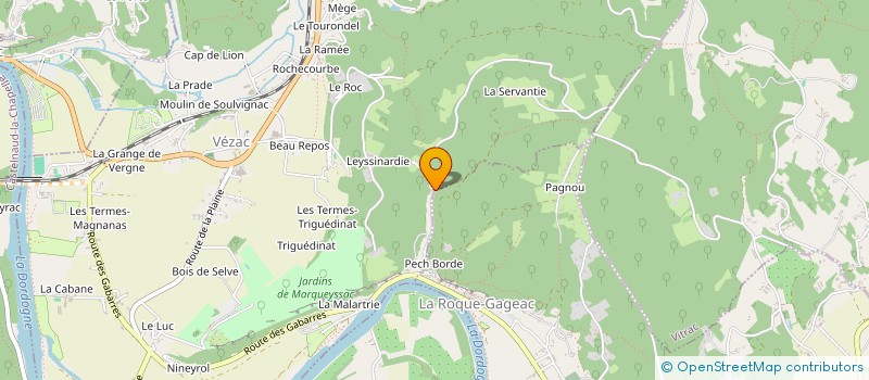 localisation de l'entreprise MONSIEUR GEOFFROY TOROMANOFF  VEZAC