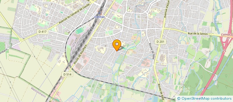 localisation de l'entreprise MONSIEUR GEOFFROY TOUSSAINT  COLMAR