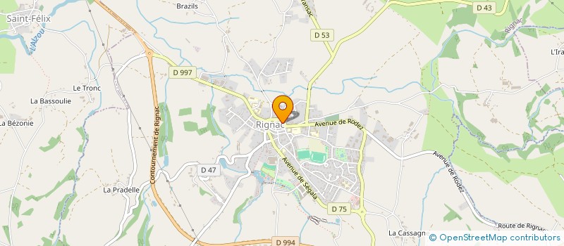 localisation de l'entreprise MONSIEUR GEOFFROY VIGUIER  RIGNAC